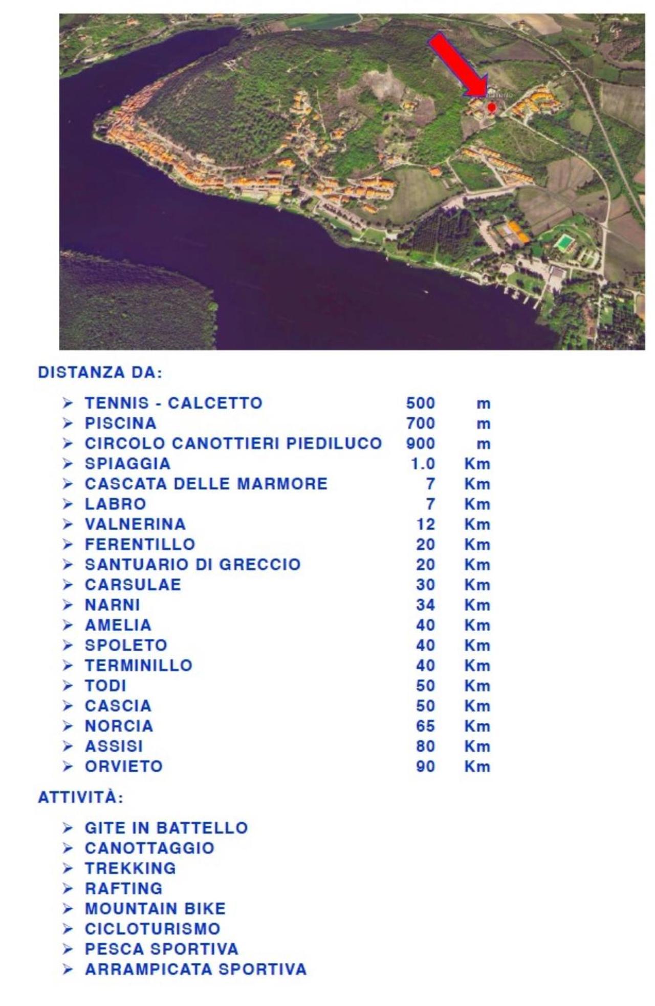 I Segreti Del Lago Piediluco Exteriör bild